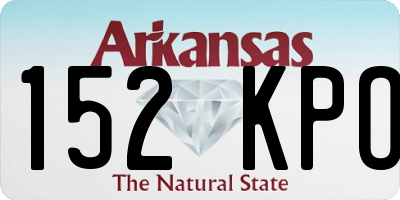 AR license plate 152KPO