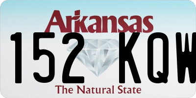 AR license plate 152KQW