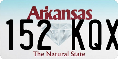 AR license plate 152KQX