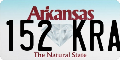 AR license plate 152KRA