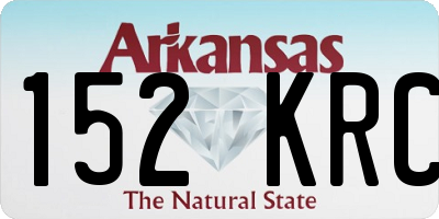 AR license plate 152KRC