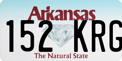 AR license plate 152KRG
