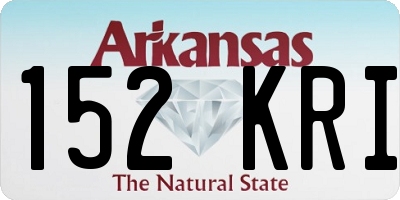 AR license plate 152KRI