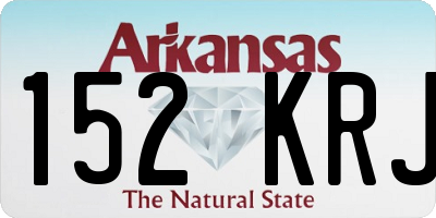 AR license plate 152KRJ