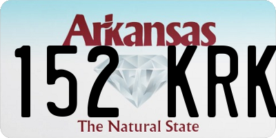 AR license plate 152KRK