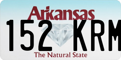 AR license plate 152KRM