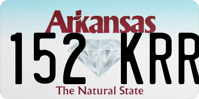 AR license plate 152KRR