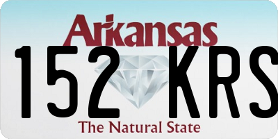 AR license plate 152KRS