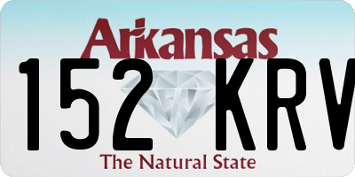 AR license plate 152KRV