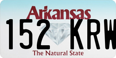 AR license plate 152KRW