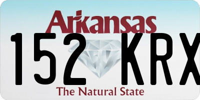 AR license plate 152KRX
