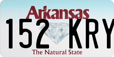 AR license plate 152KRY