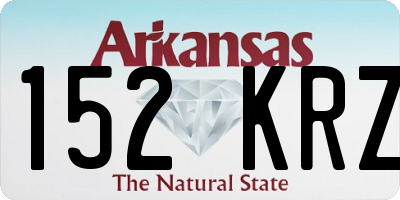 AR license plate 152KRZ