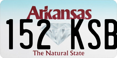 AR license plate 152KSB