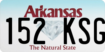 AR license plate 152KSG