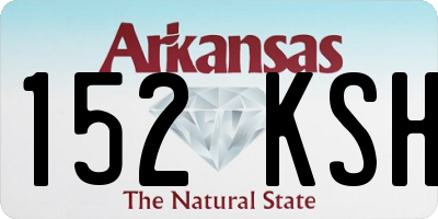 AR license plate 152KSH