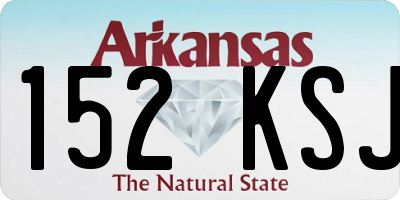 AR license plate 152KSJ