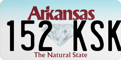 AR license plate 152KSK