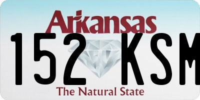 AR license plate 152KSM