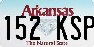 AR license plate 152KSP