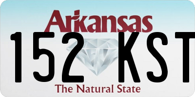 AR license plate 152KST