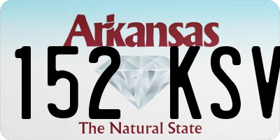 AR license plate 152KSV