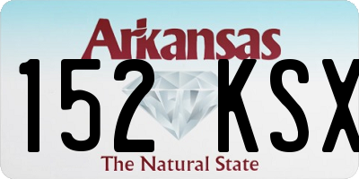 AR license plate 152KSX