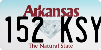 AR license plate 152KSY