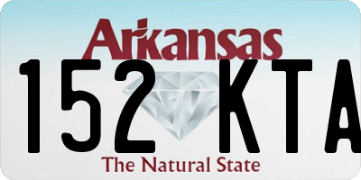 AR license plate 152KTA