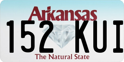 AR license plate 152KUI