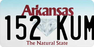 AR license plate 152KUM