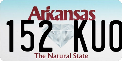 AR license plate 152KUO