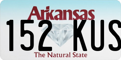 AR license plate 152KUS