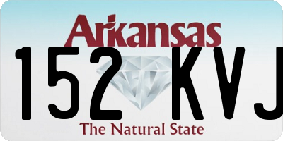AR license plate 152KVJ