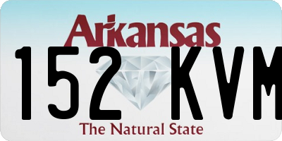 AR license plate 152KVM