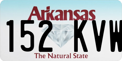 AR license plate 152KVW