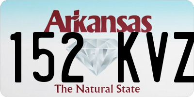 AR license plate 152KVZ