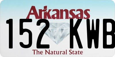 AR license plate 152KWB