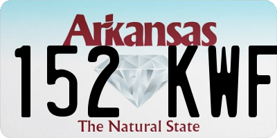 AR license plate 152KWF