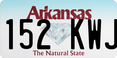 AR license plate 152KWJ