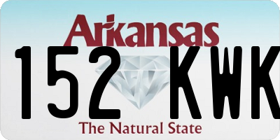 AR license plate 152KWK