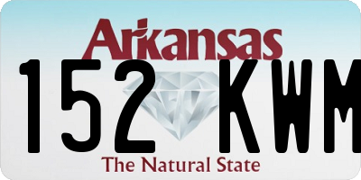 AR license plate 152KWM