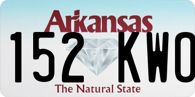 AR license plate 152KWO