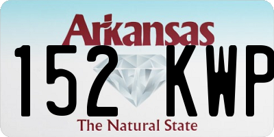 AR license plate 152KWP