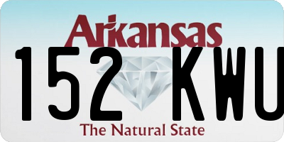 AR license plate 152KWU
