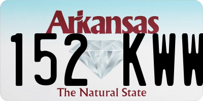 AR license plate 152KWW