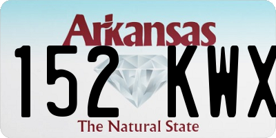 AR license plate 152KWX