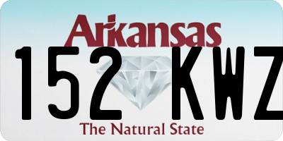 AR license plate 152KWZ