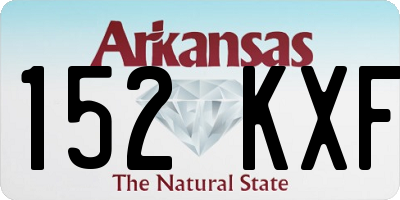 AR license plate 152KXF