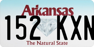 AR license plate 152KXN